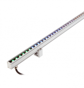 LED Linear Light Bar for Facade Lighting RGB DMX512 Clear Diffuser W18MM